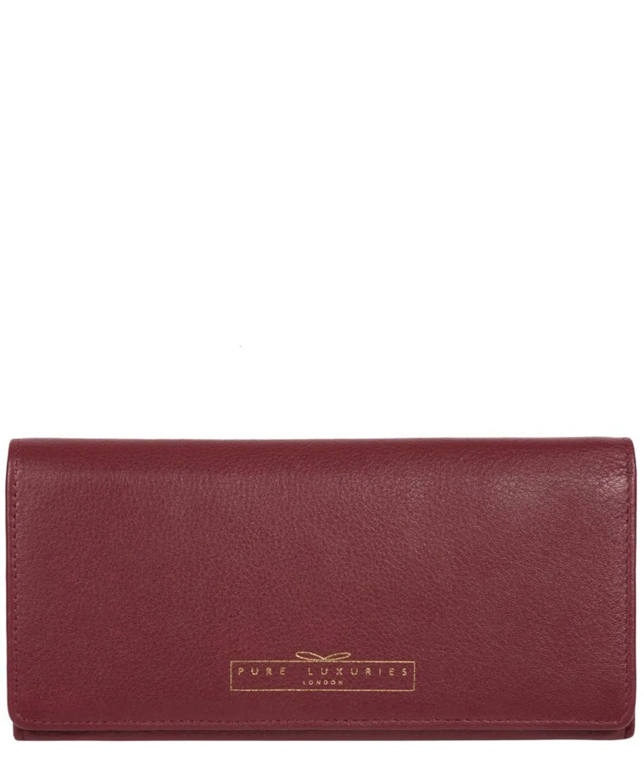 Holly' Plum Leather RFID Purse
