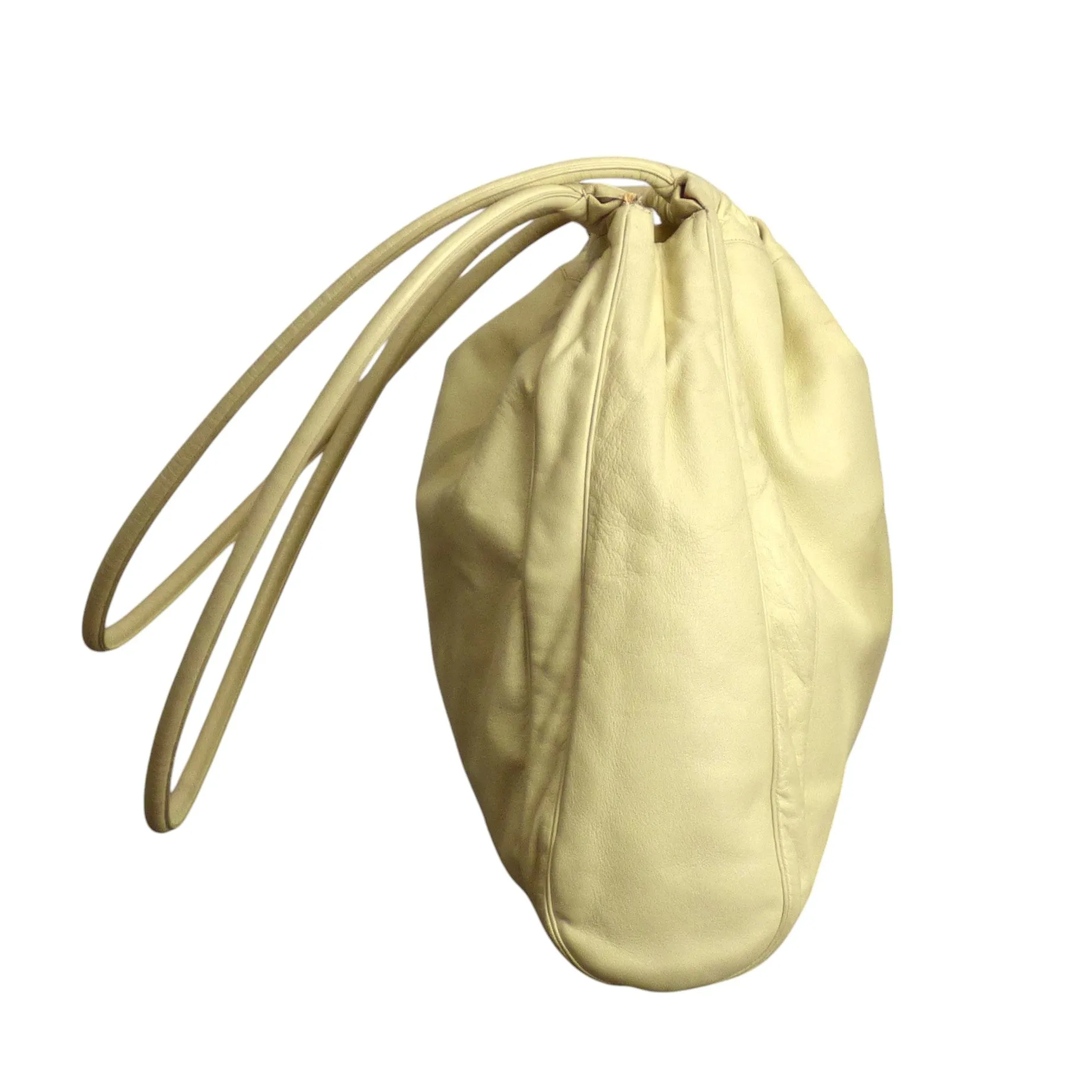 JUDITH LEIBER- 1990s Yellow Leather Shoulder Bag