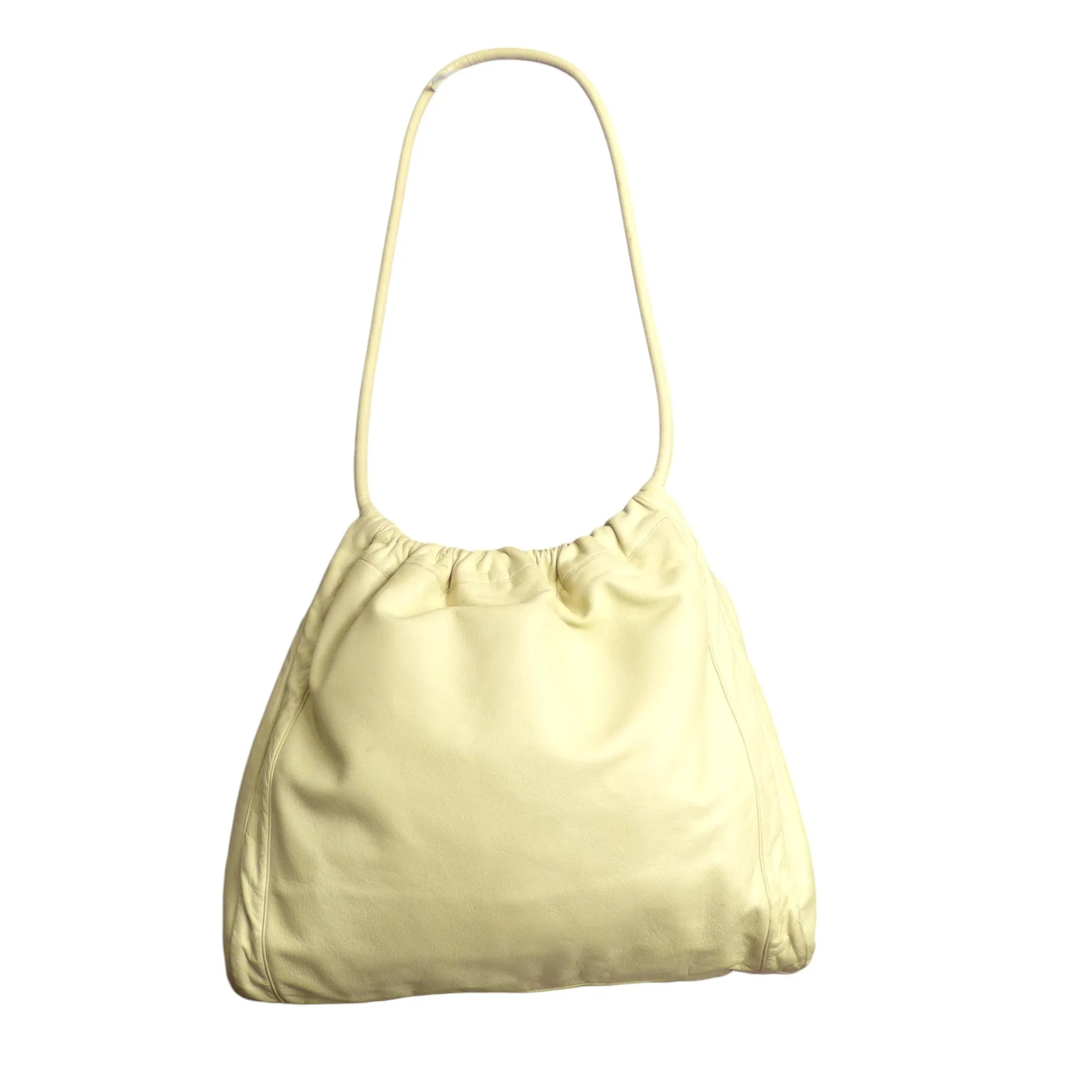 JUDITH LEIBER- 1990s Yellow Leather Shoulder Bag