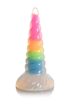 Kaleidoscopic Unicorn Horn Dildo - Glow In The Dark