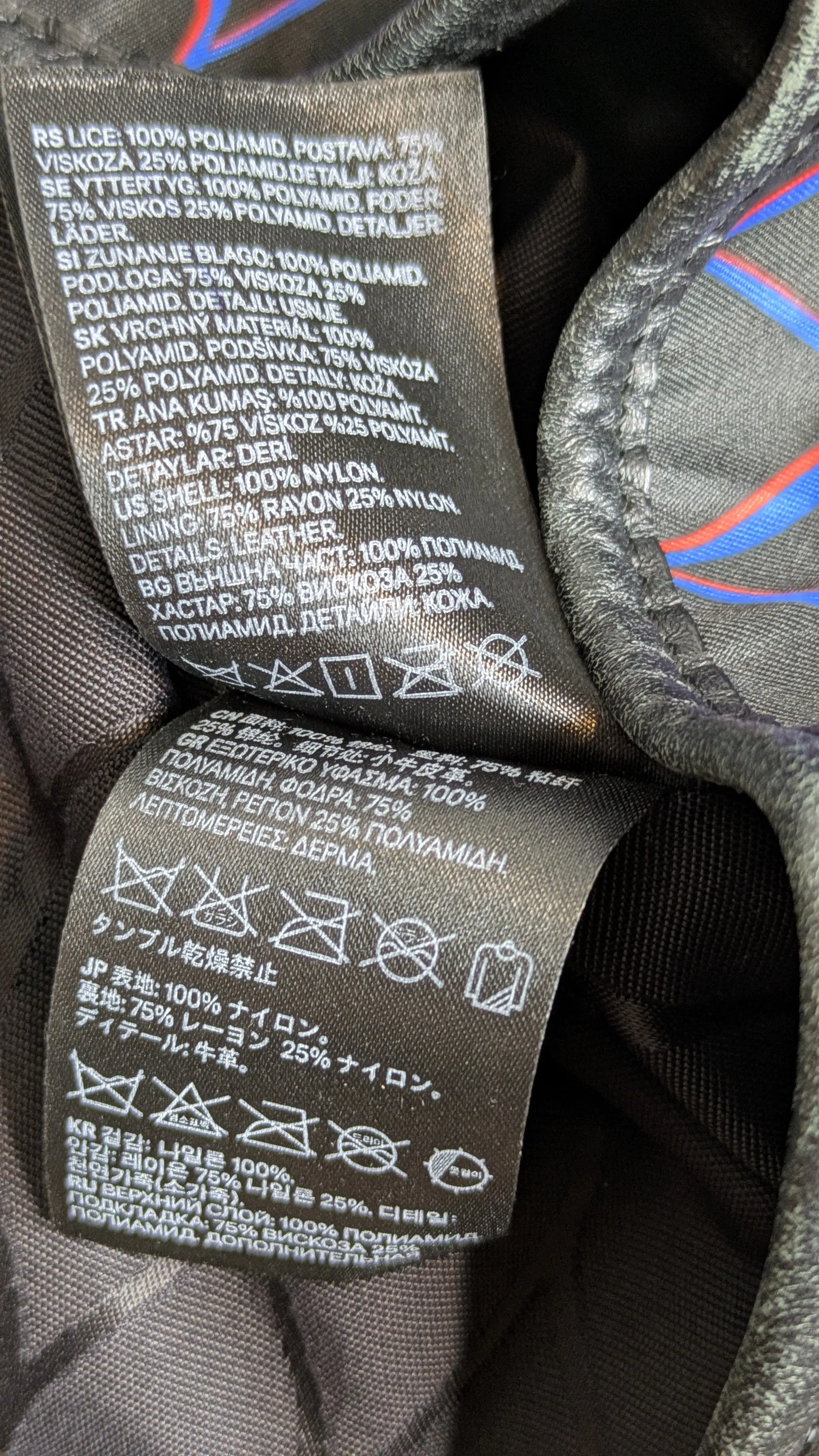 Kenzo x H&M Large Patterned Backpack Leather Trim