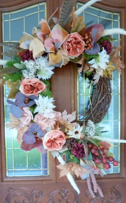 Large Fall Wreath, Autumn wreath, Fall Front Door Wreaths