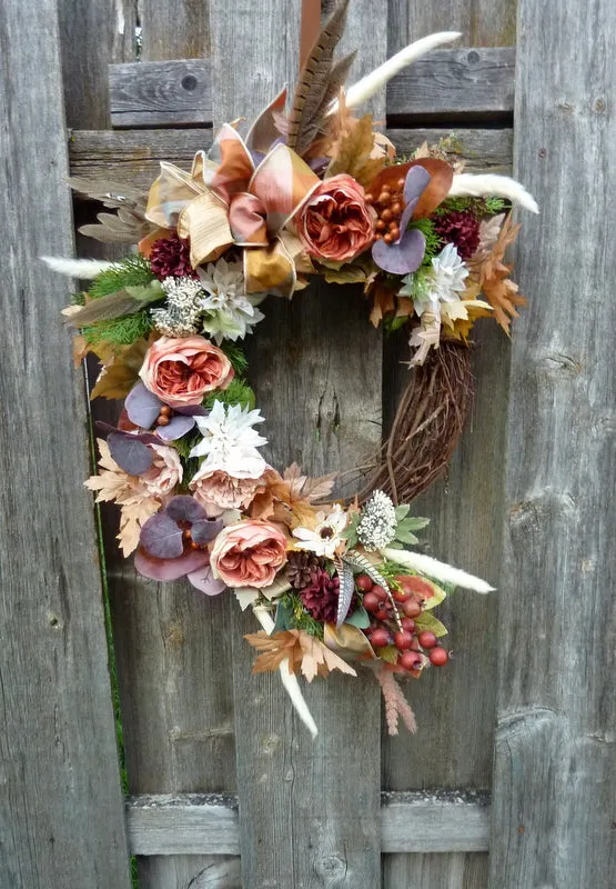 Large Fall Wreath, Autumn wreath, Fall Front Door Wreaths