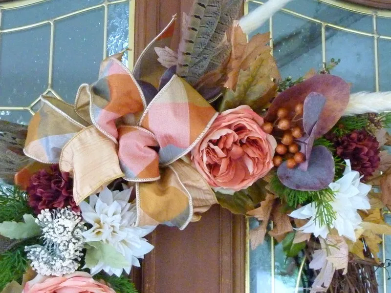Large Fall Wreath, Autumn wreath, Fall Front Door Wreaths
