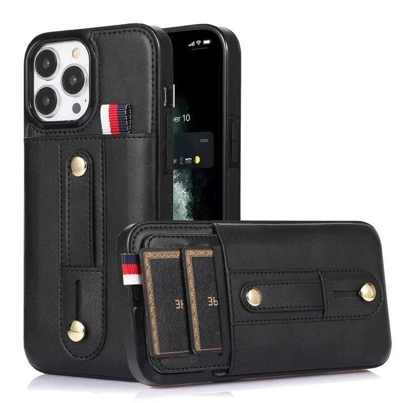Leo Retro Leather iPhone Case with Card Slot