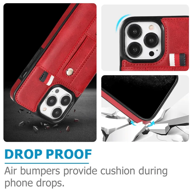 Leo Retro Leather iPhone Case with Card Slot