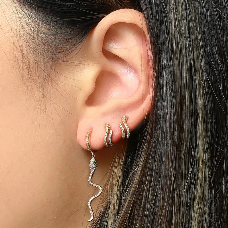Long Dangle Snake Huggies