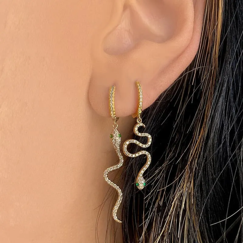 Long Dangle Snake Huggies
