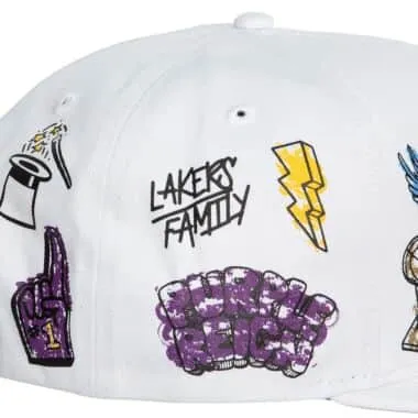Los Angeles Lakers Hand Drawn Snapback
