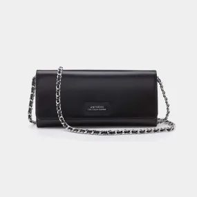 Luxurious Satin Concetta Wallet in Black