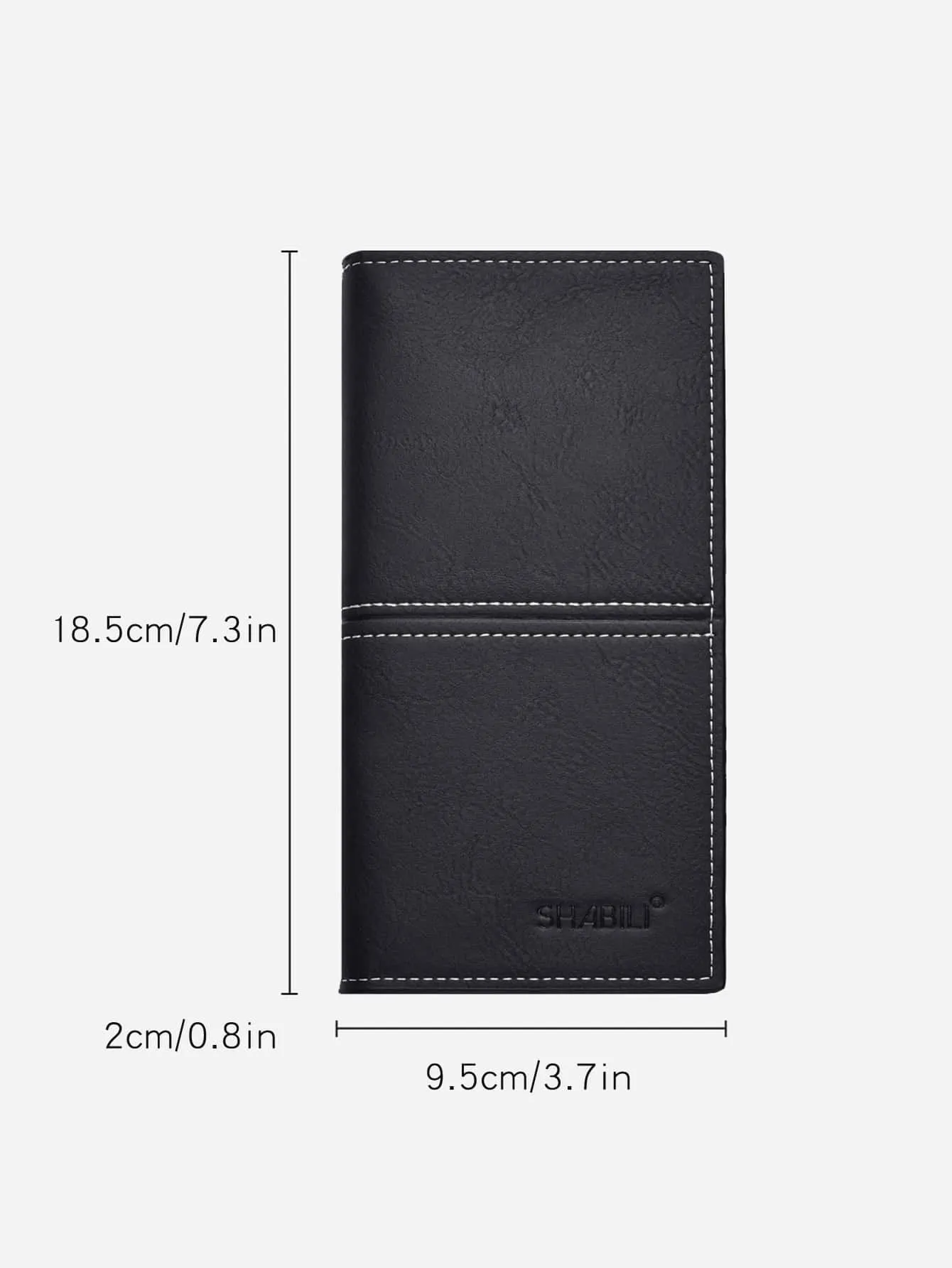 Men Stitch Detail Long Wallet Checkbook Cover Slim Portable,Money,Cash White-Collar Workers,For Men,For Male College,Work, Business, Commute,Office,For Anniversary,For Lover,For Birthday Gift,On Valentine Day Gift, Gift