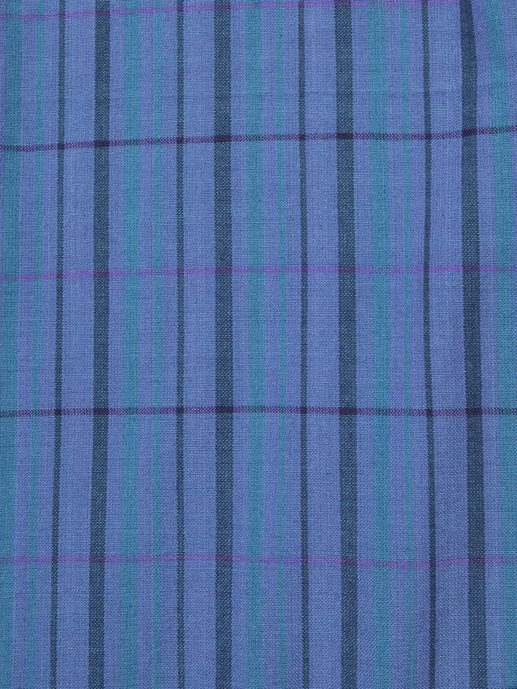 Meredith Sleeveless Dress - Lagoon Plaid
