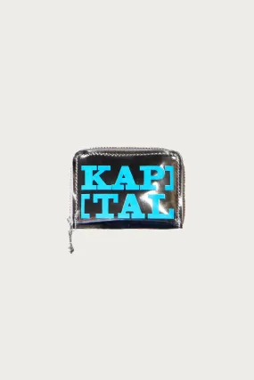 Mirror Leather THUMBS-UP Mini Wallet - Sax