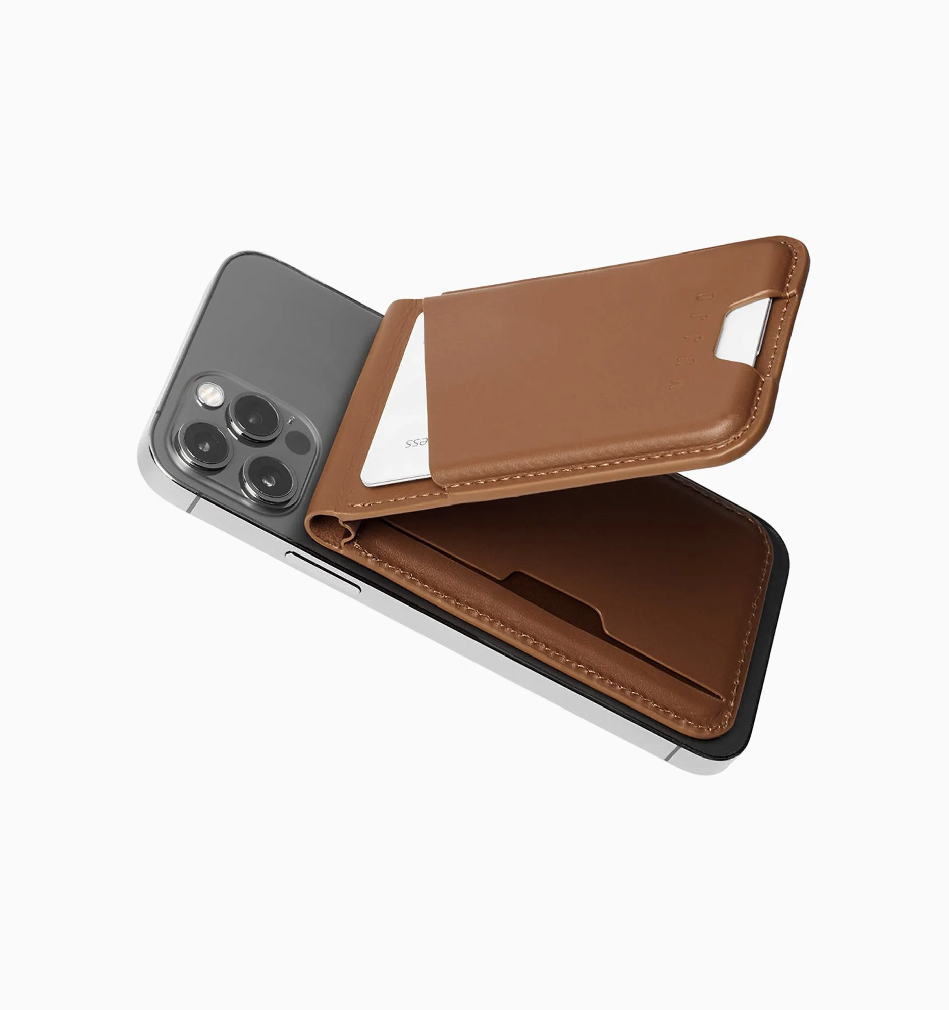 Mujjo Magsafe Leather Wallet Stand