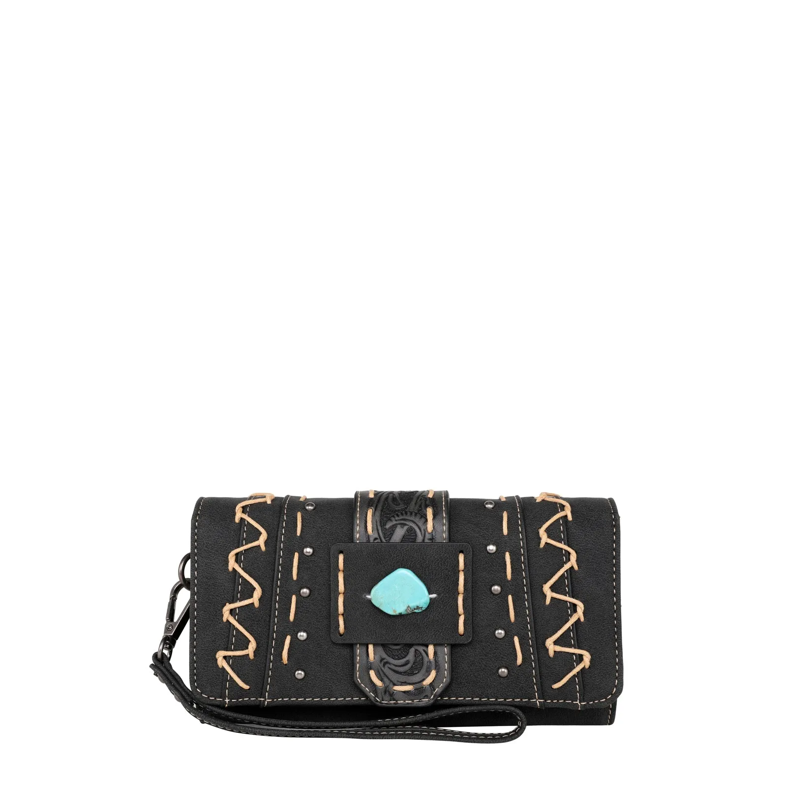 MW1221-W018 Montana West Tooled Collection Wallet