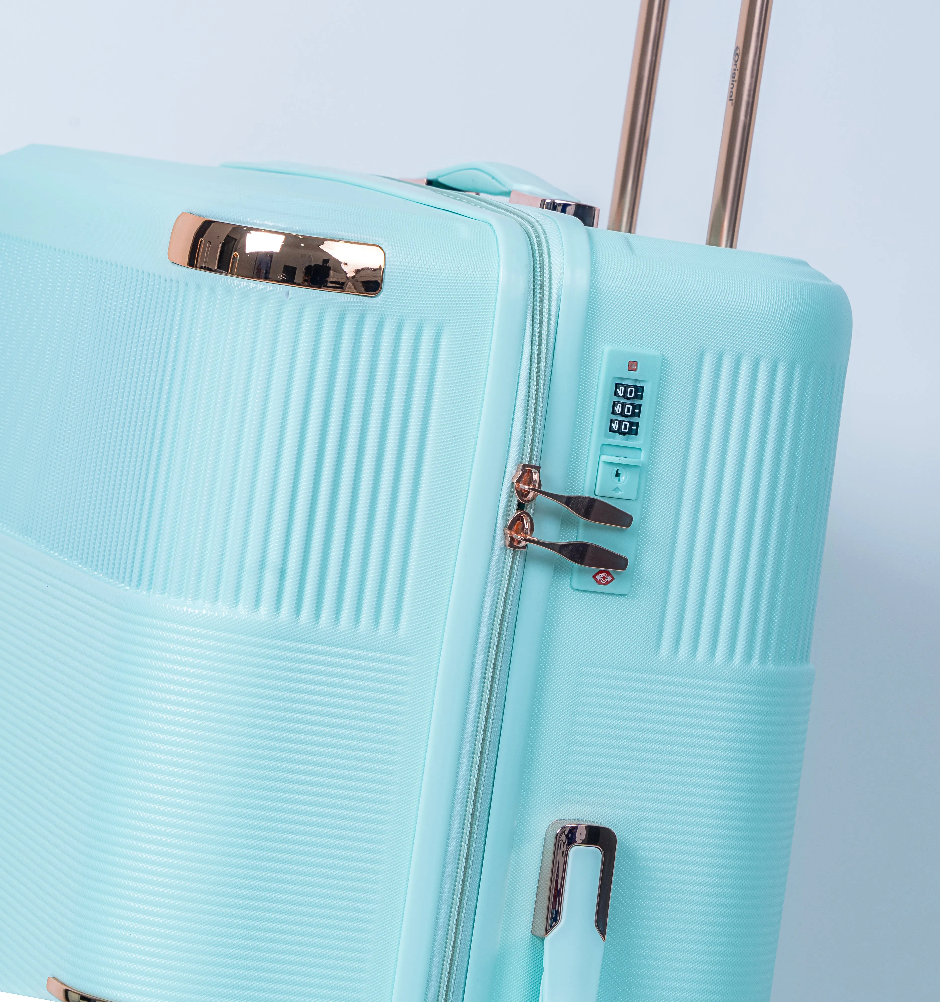 Original®-Trolley Bag 3Pc Luggage Set 20"/24"/28" with 14" Beauty Case free (Zig Zag Style)