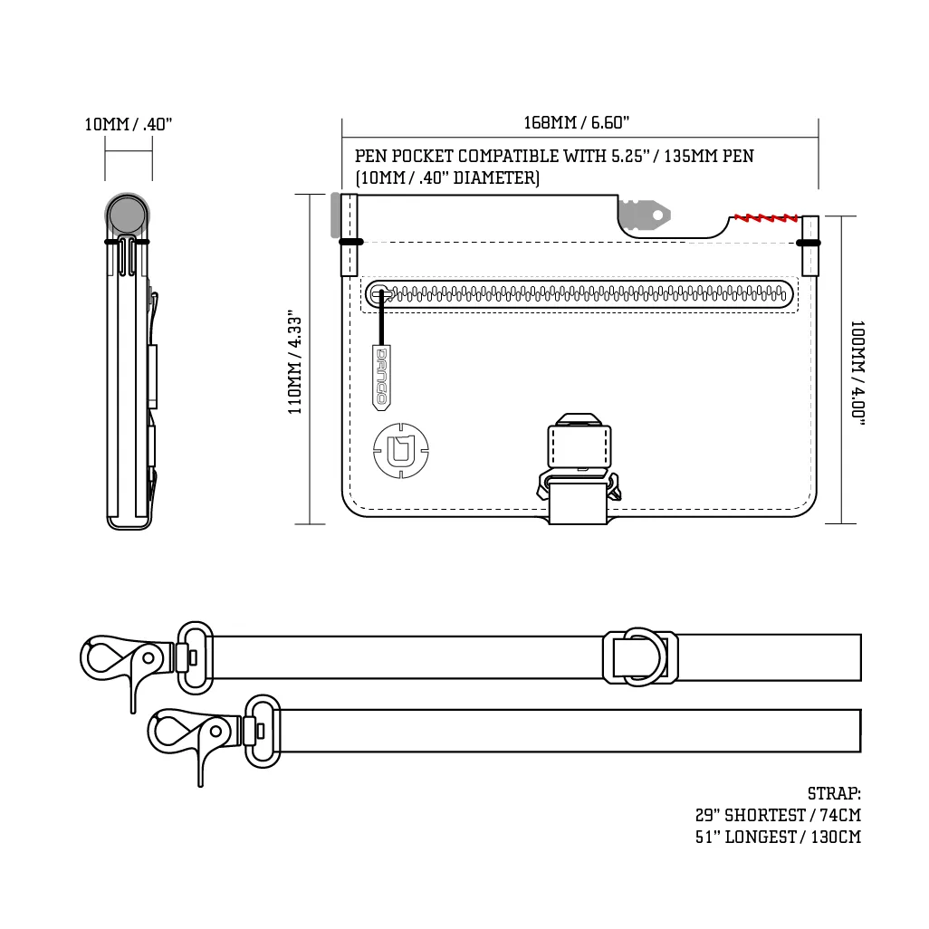 P02 PIONEER™ TRAVEL WALLET   DANGO PEN - BUNDLE