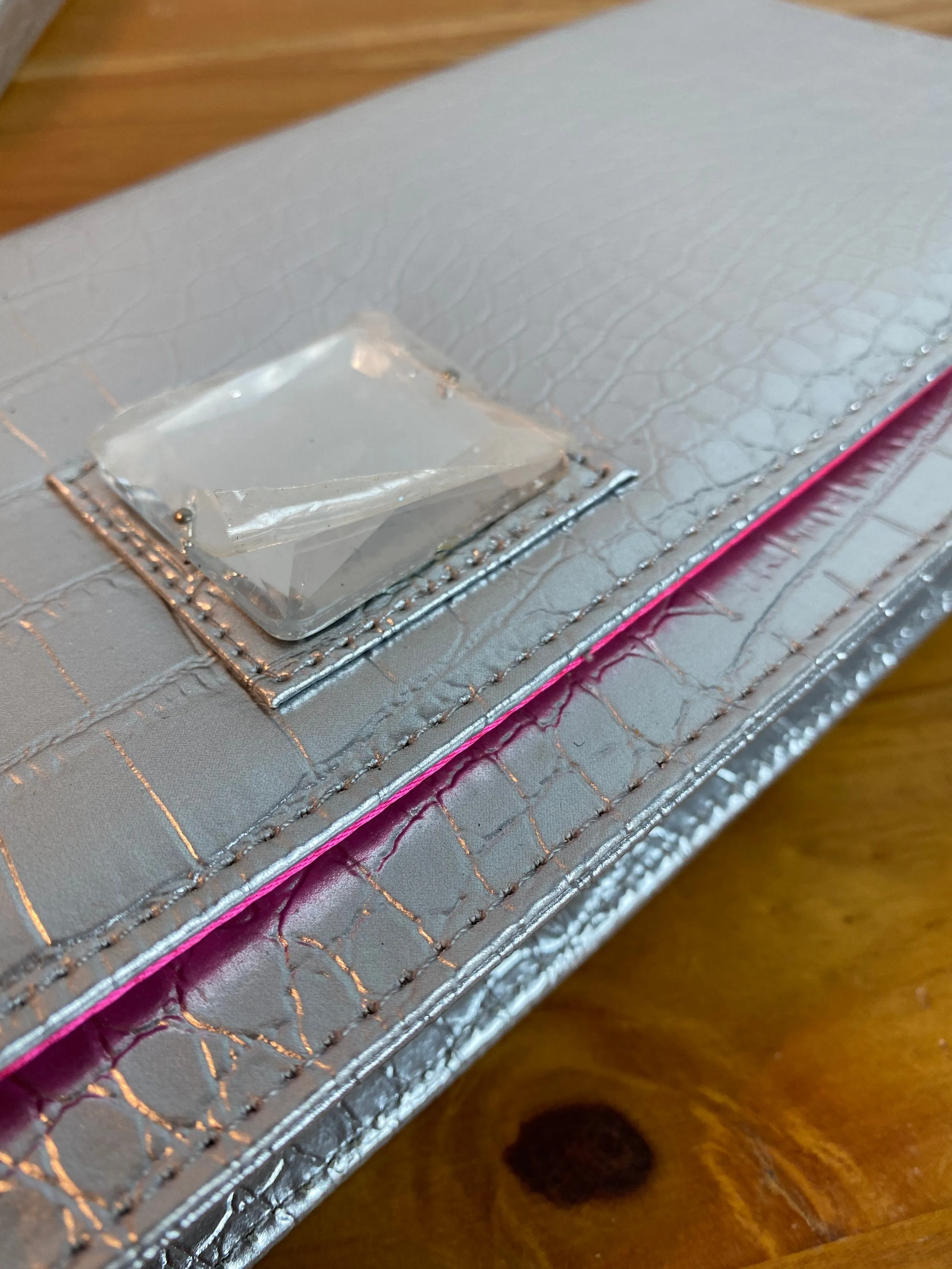 Paris Hilton Silver & Pink Shoulder Bag