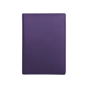 Purple-Rfid Leather Passport Wallet
