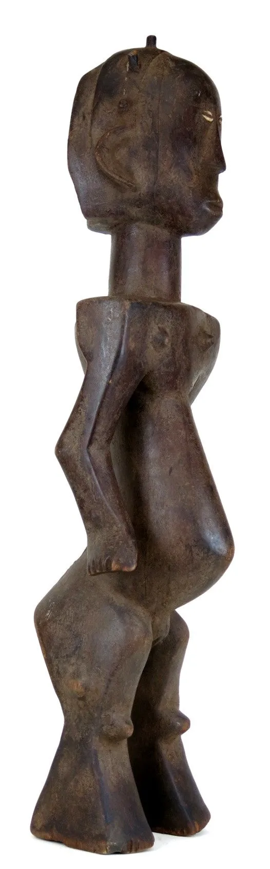 Rare Luba Nkisi Female Figure