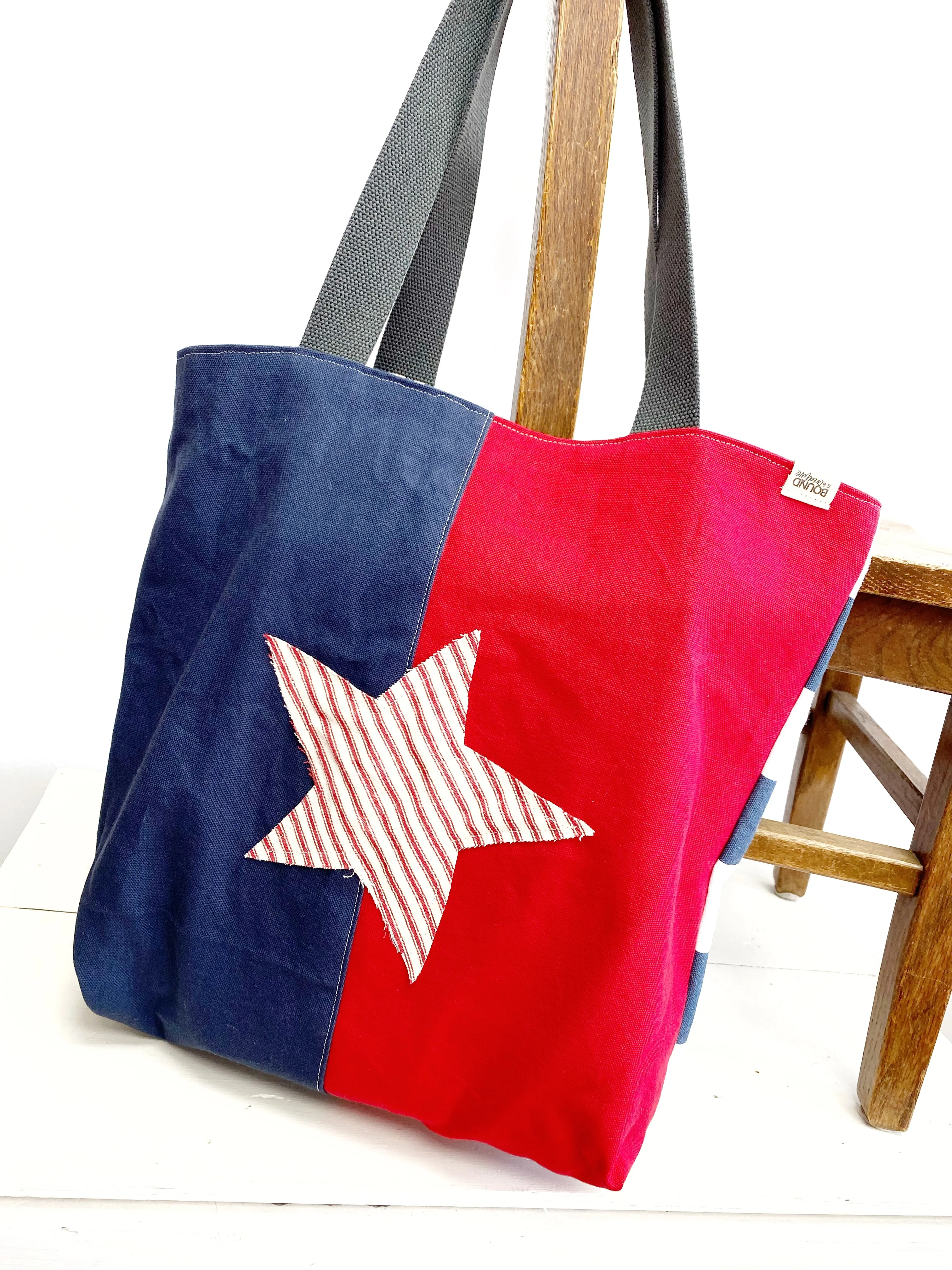 Reusable Grocery Bag, The Perfect Market Bag, Nautical Bag, Eco-Friendly, Festival Bag, B22