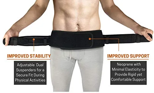 Sacroiliac Hip Belt for Sciatic, Pelvic and Lower Back Pain, or Maternity Belt