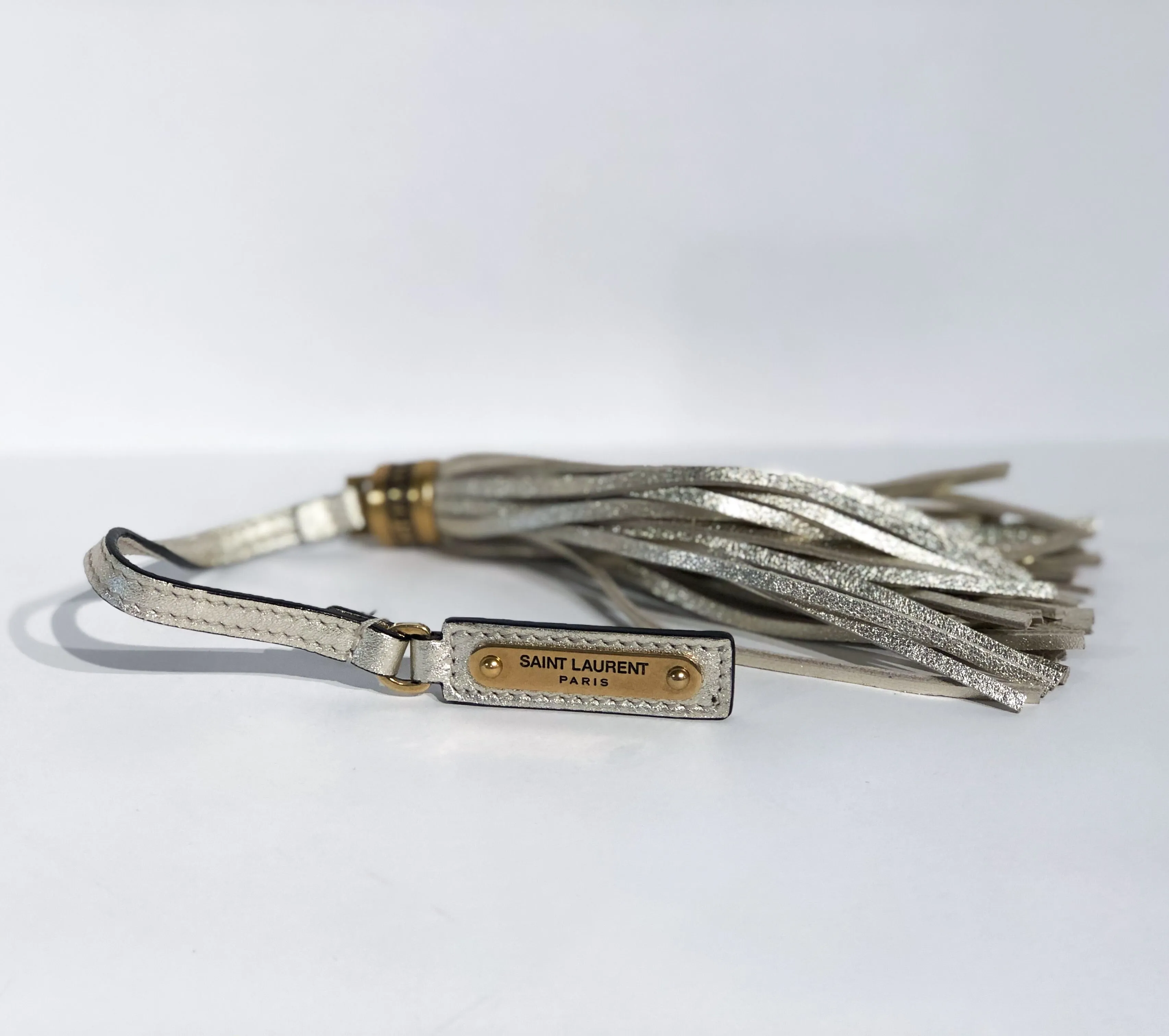 Saint Laurent Metallic Matelasse Belt Bag