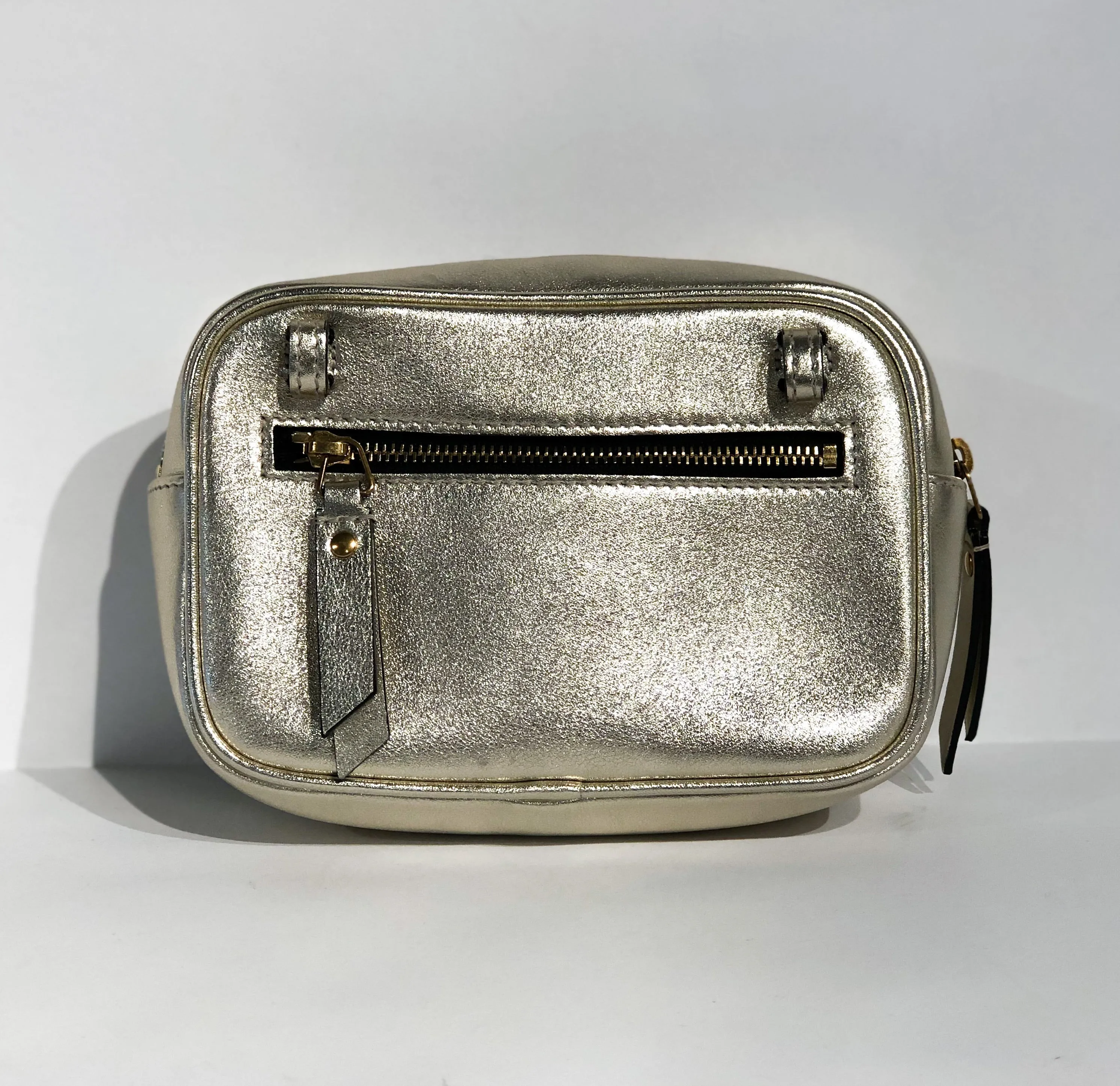 Saint Laurent Metallic Matelasse Belt Bag