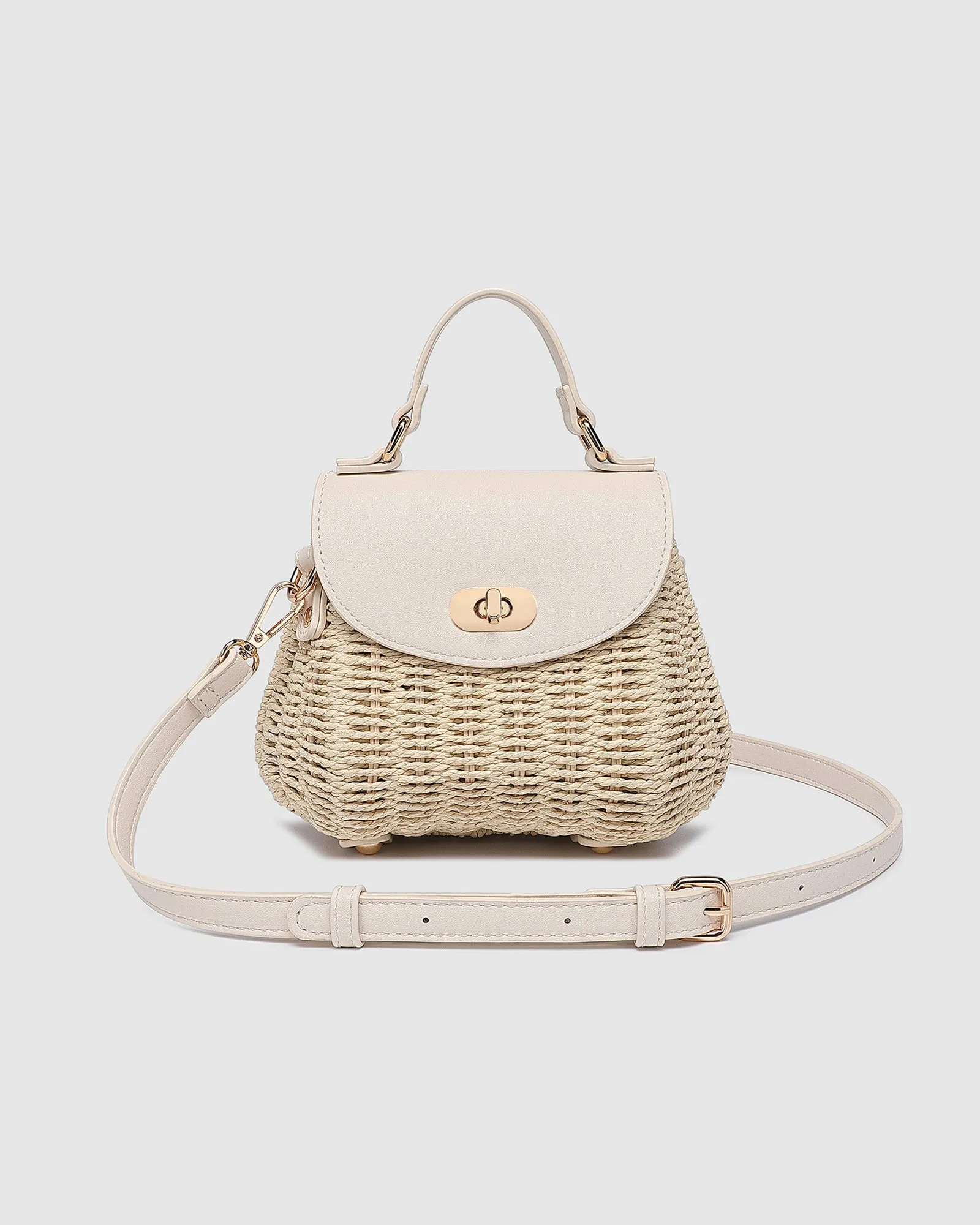 Sandy Raffia Crossbody Bag