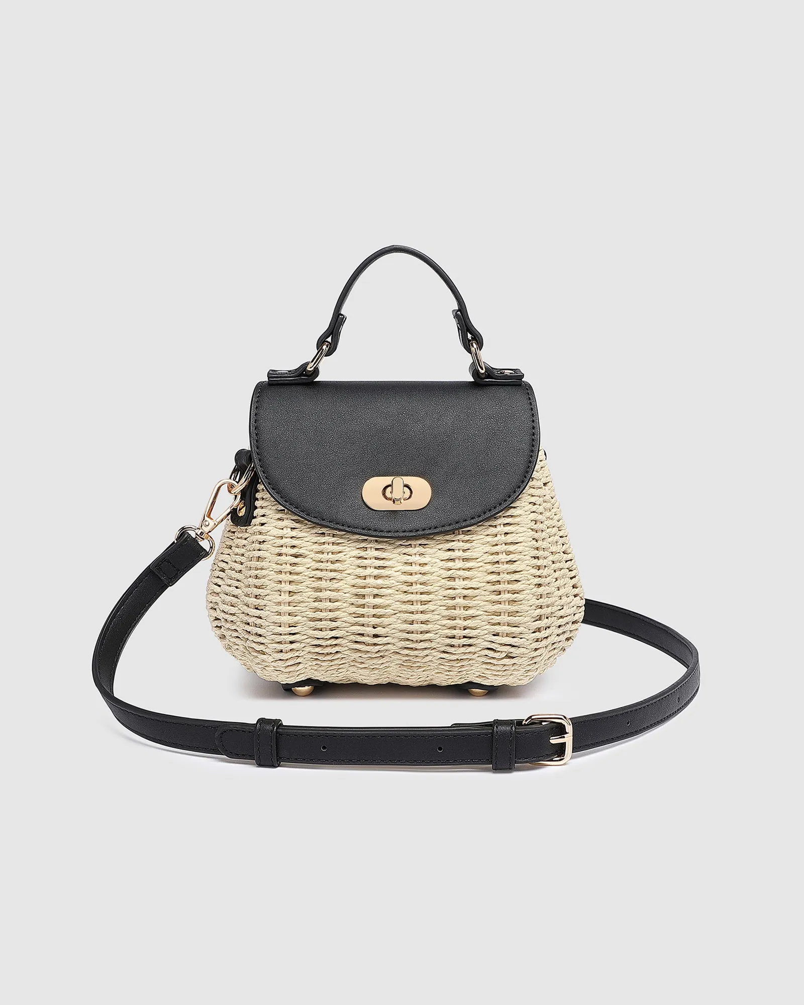Sandy Raffia Crossbody Bag