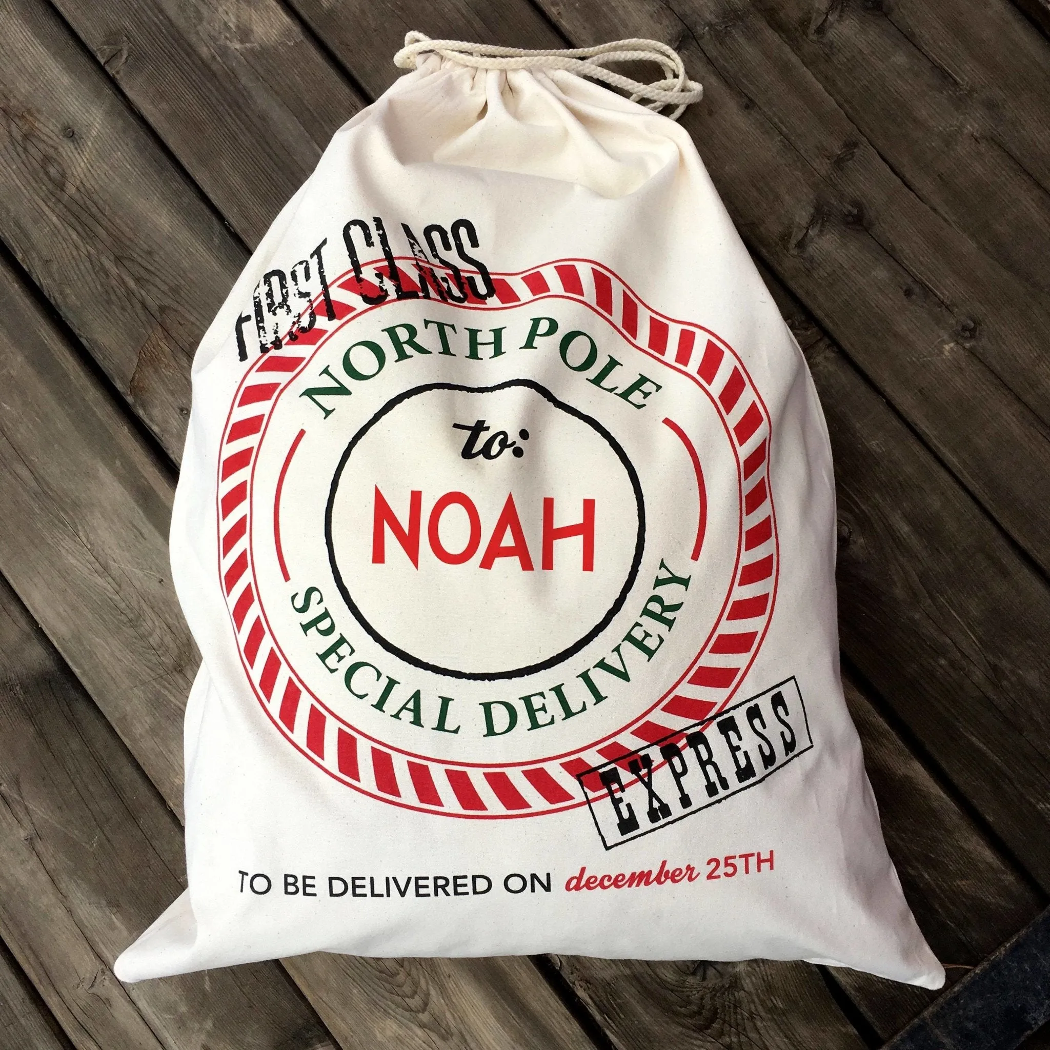 Santa Bag - Personalized Santa Bags - Custom Santa Bag