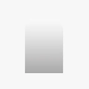 Silver Photography Styling Prop Arch Acrylic Mirror 15.5cm x 25cm for Flat Lays
