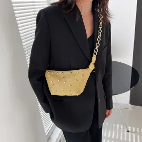 Sling Bags Chain Zipper Waist Bag Crossbody Bag