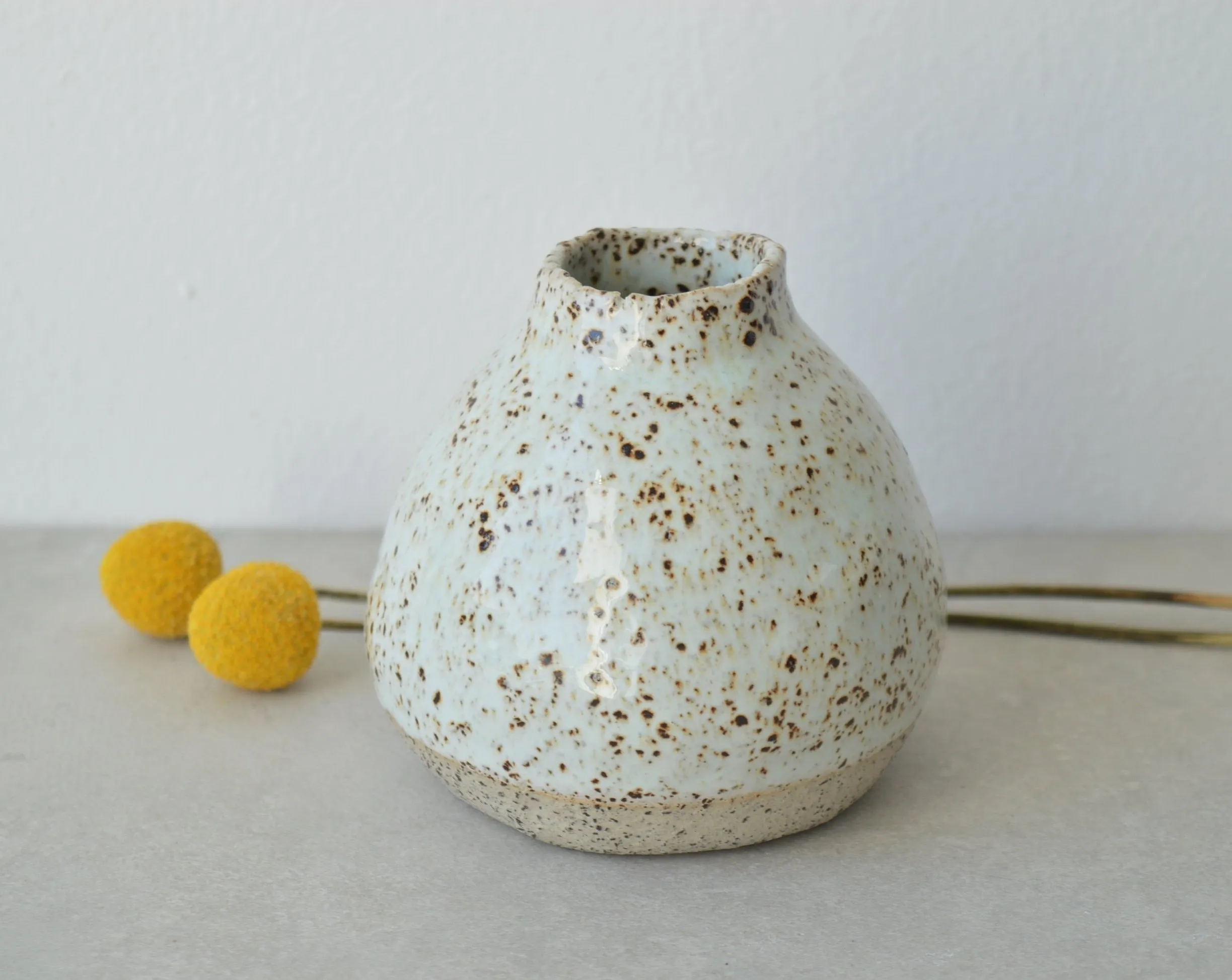 Speckled bud vase VI