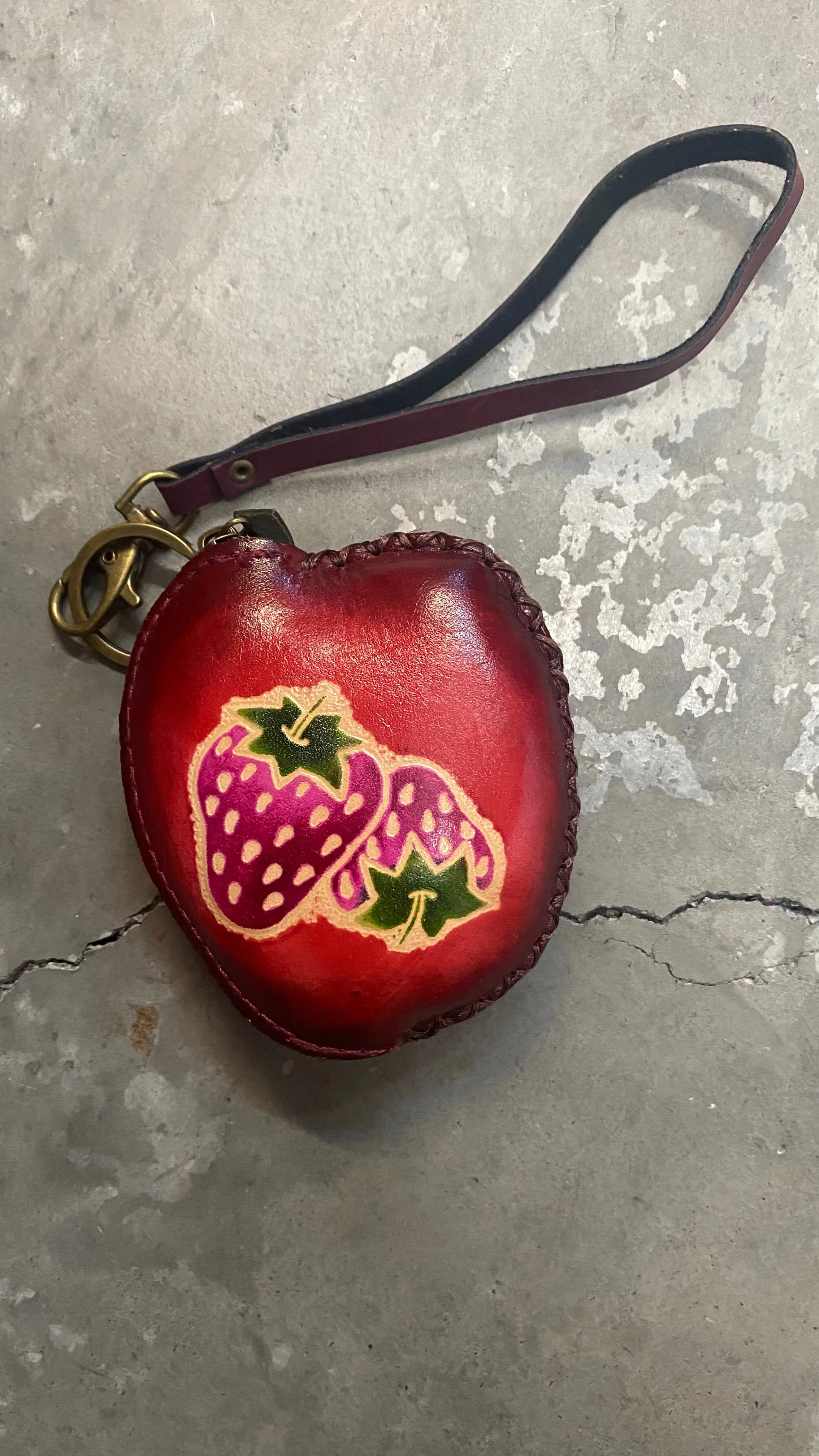 Strawberry Coin Purse Wristlet #305
