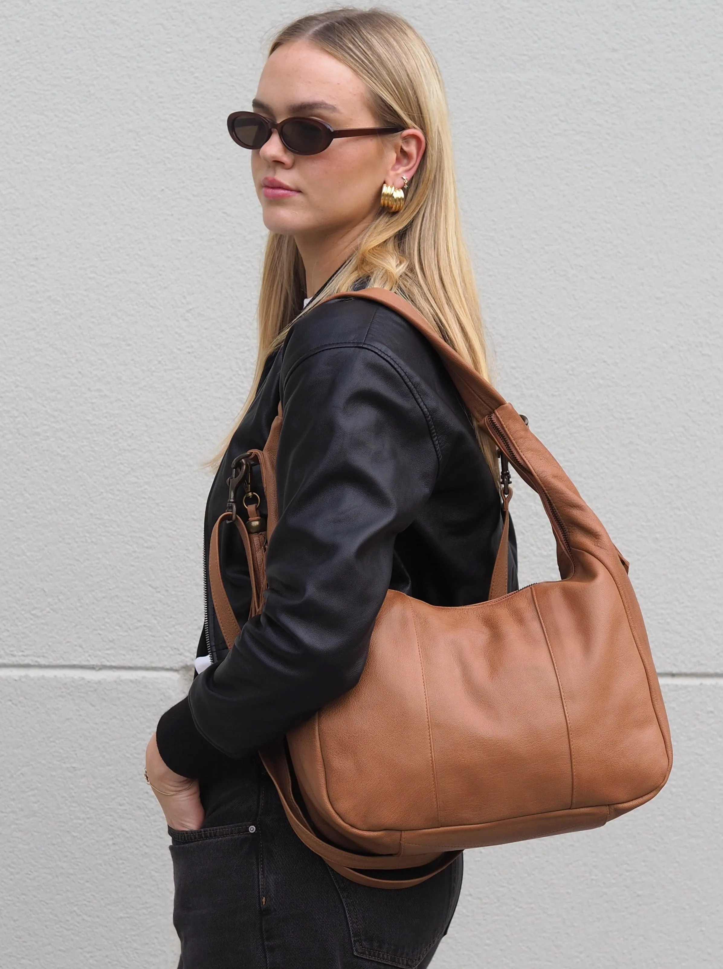 Suki Soft Hobo | Cognac