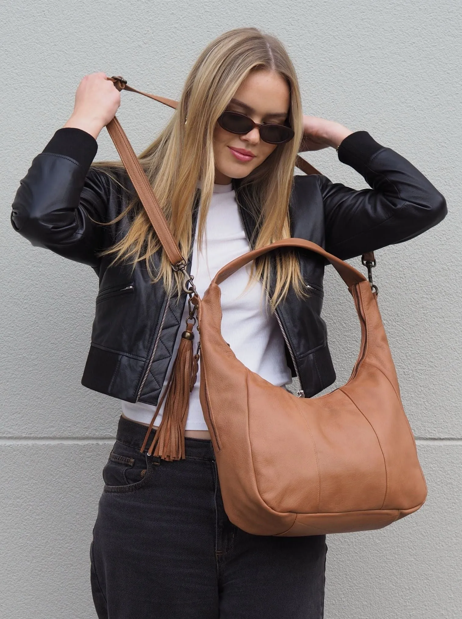 Suki Soft Hobo | Cognac