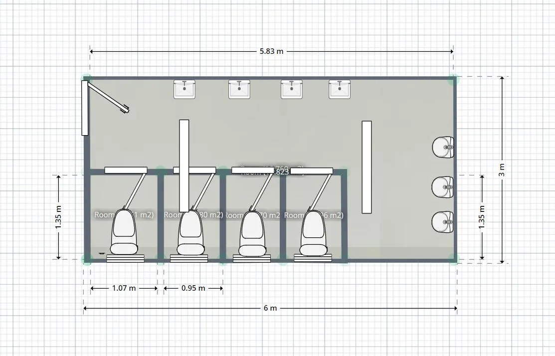 Toilet Block 6x3