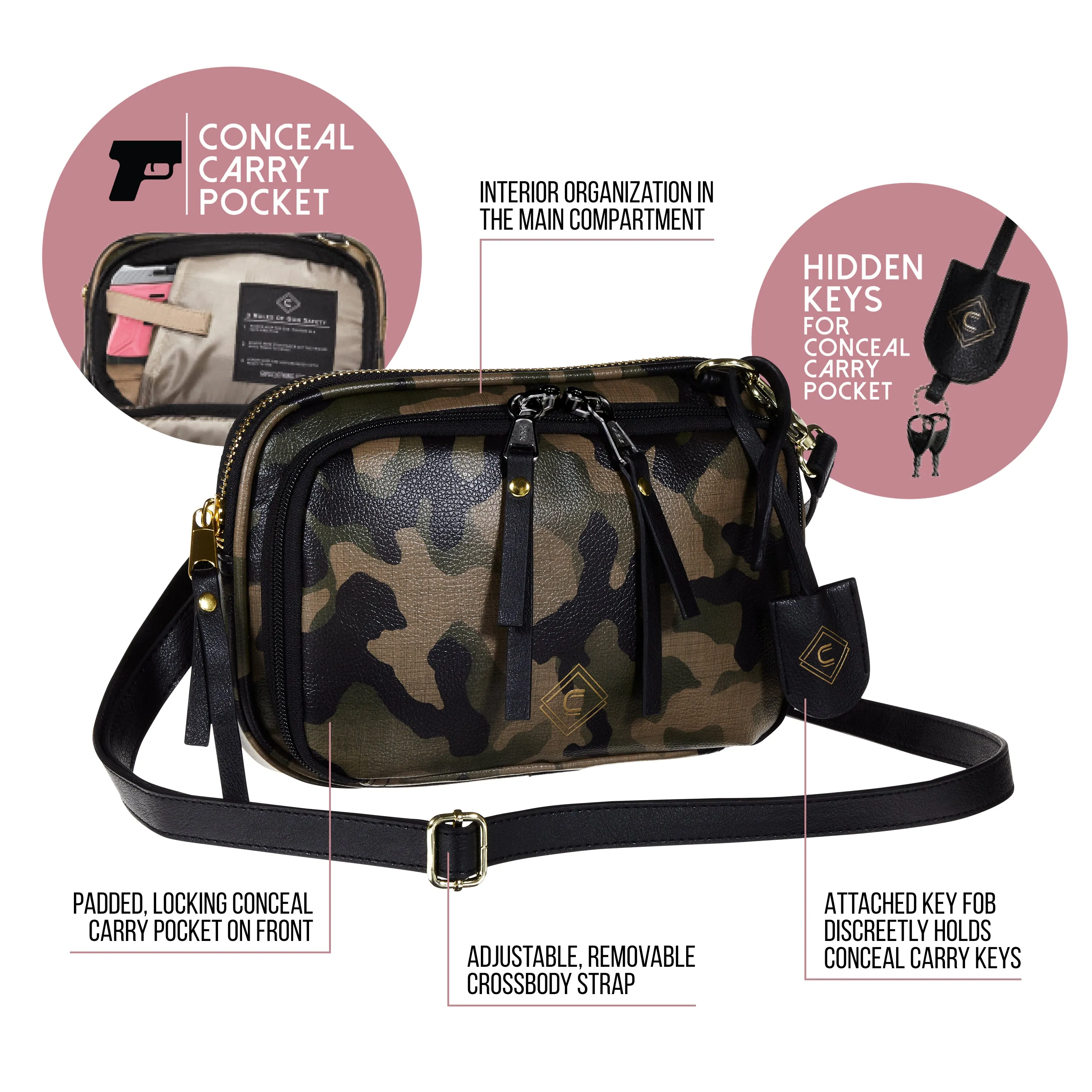 Tomboy Concealed Carry Purse | Espresso