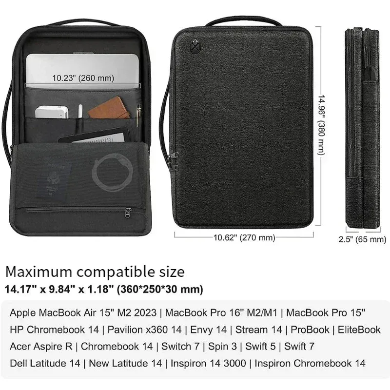 Waterproof Business Laptop Shoulder Bag