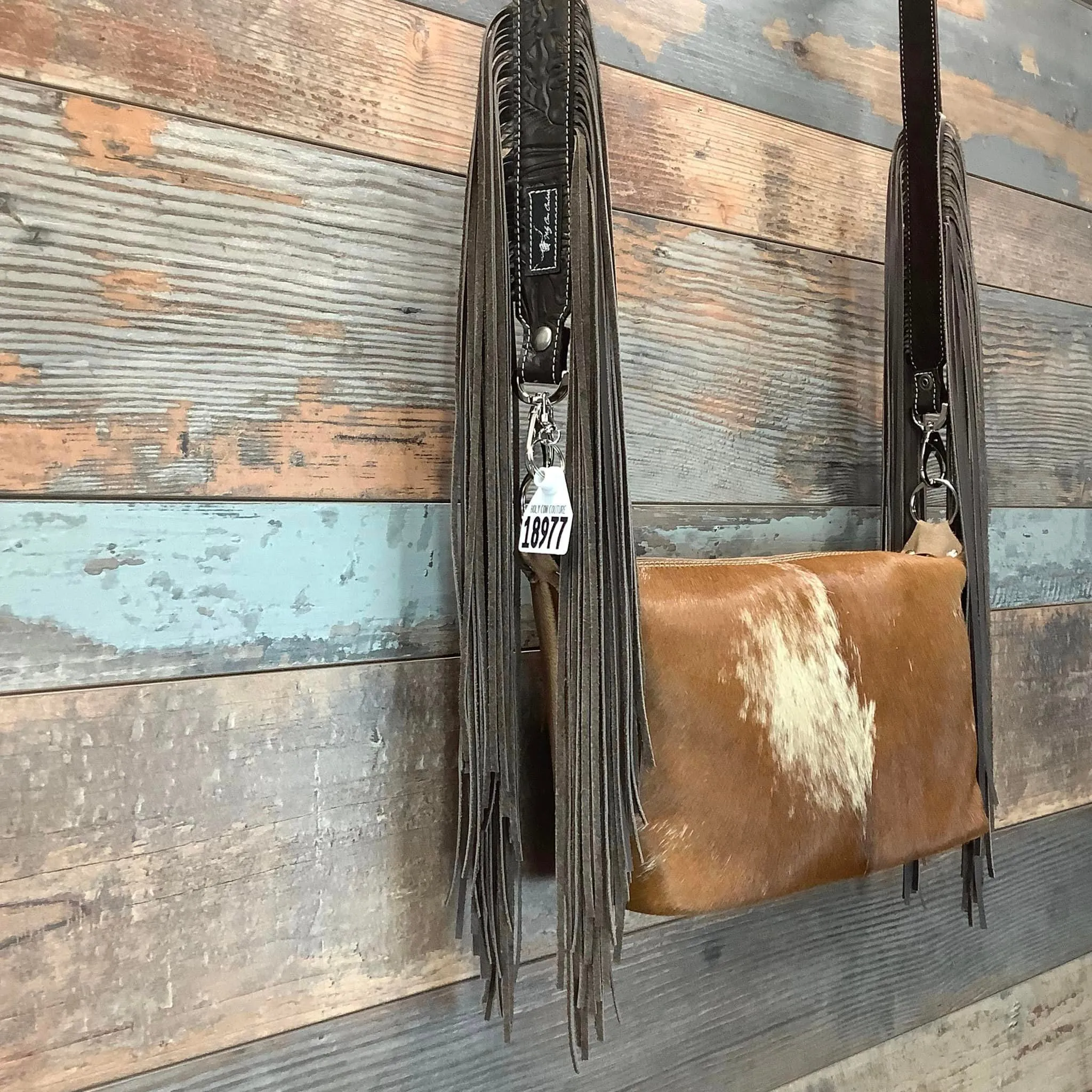 Western Mini Leather Fringe Strap 48" #18977