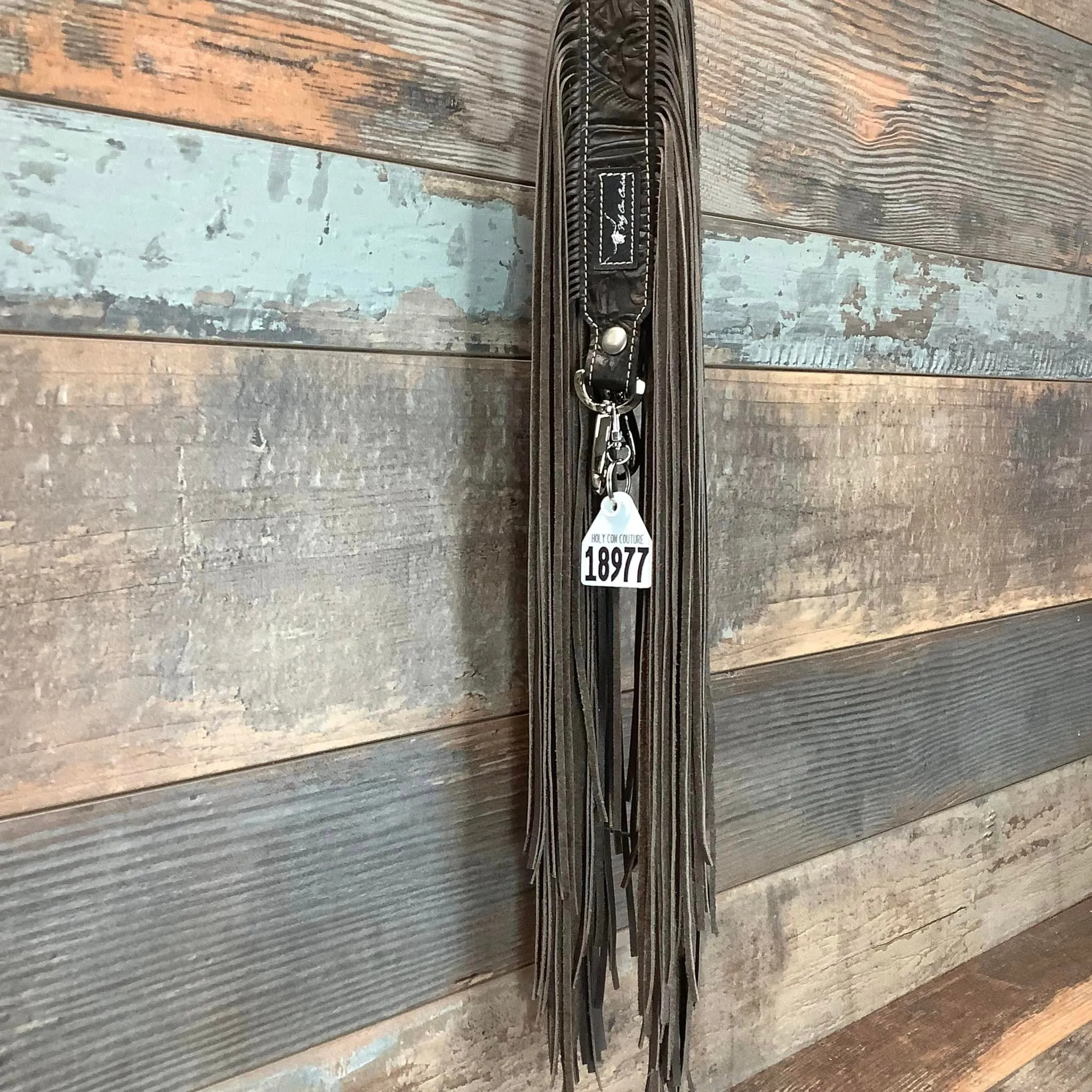 Western Mini Leather Fringe Strap 48" #18977