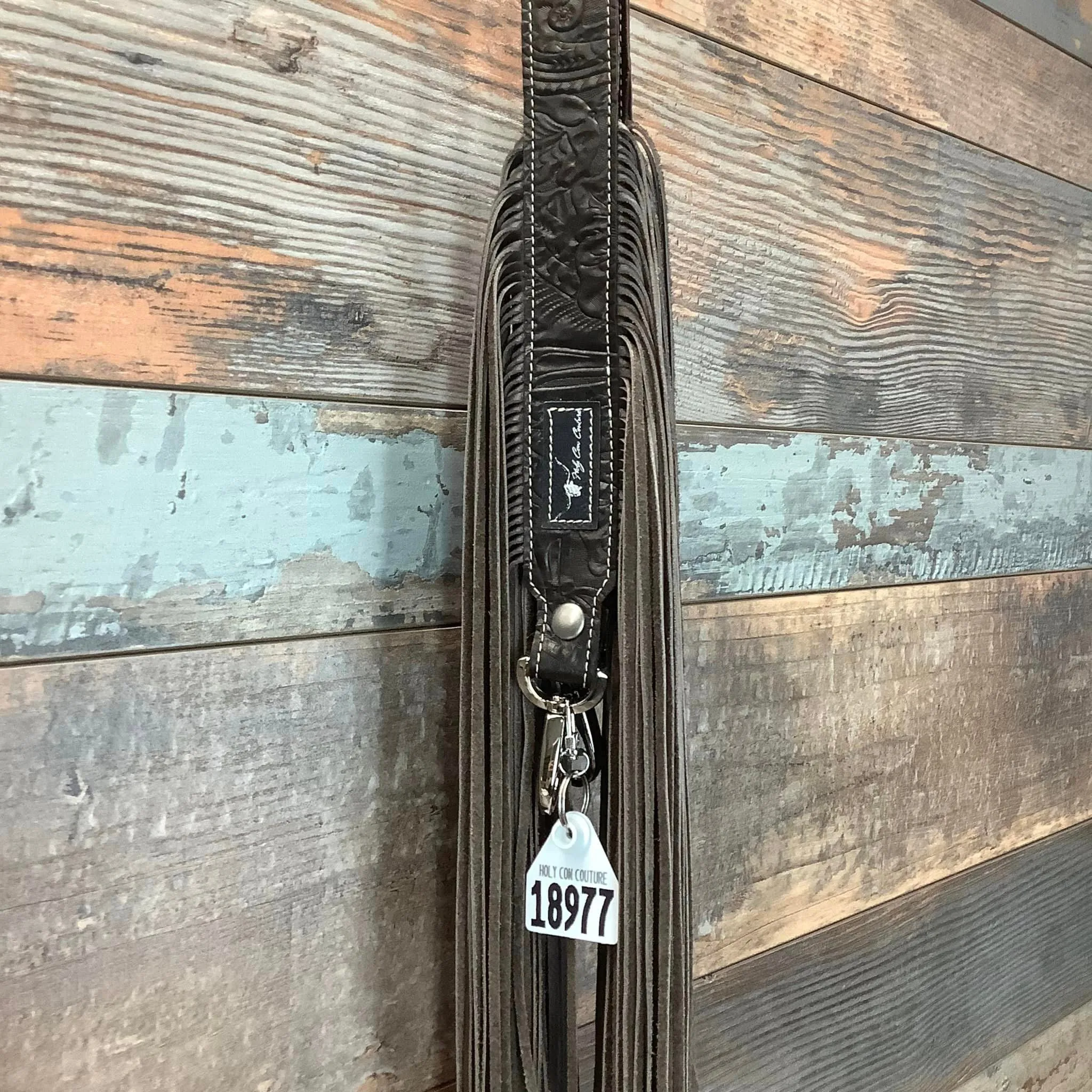 Western Mini Leather Fringe Strap 48" #18977