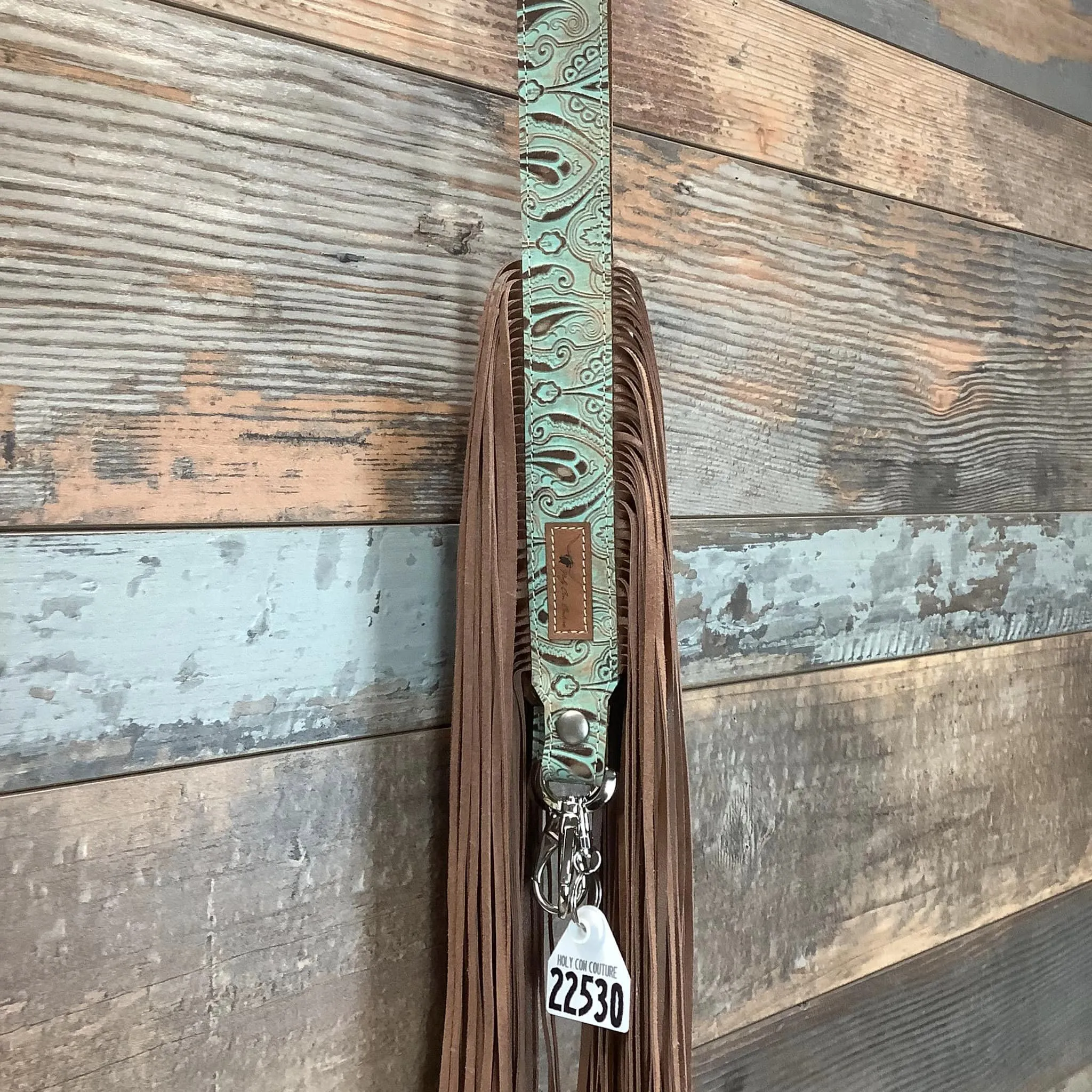 Western Mini Leather Fringe Strap 48" #22530