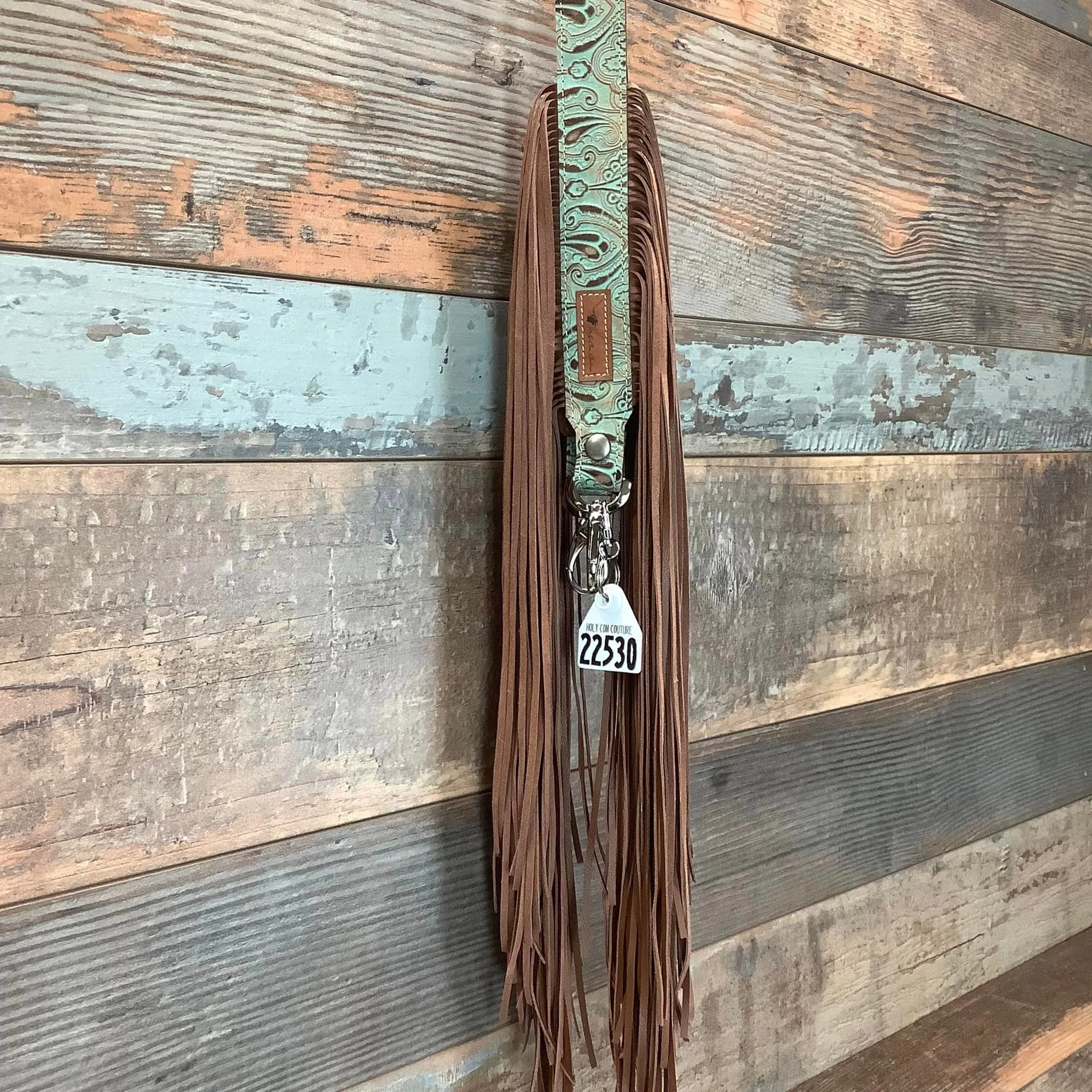 Western Mini Leather Fringe Strap 48" #22530