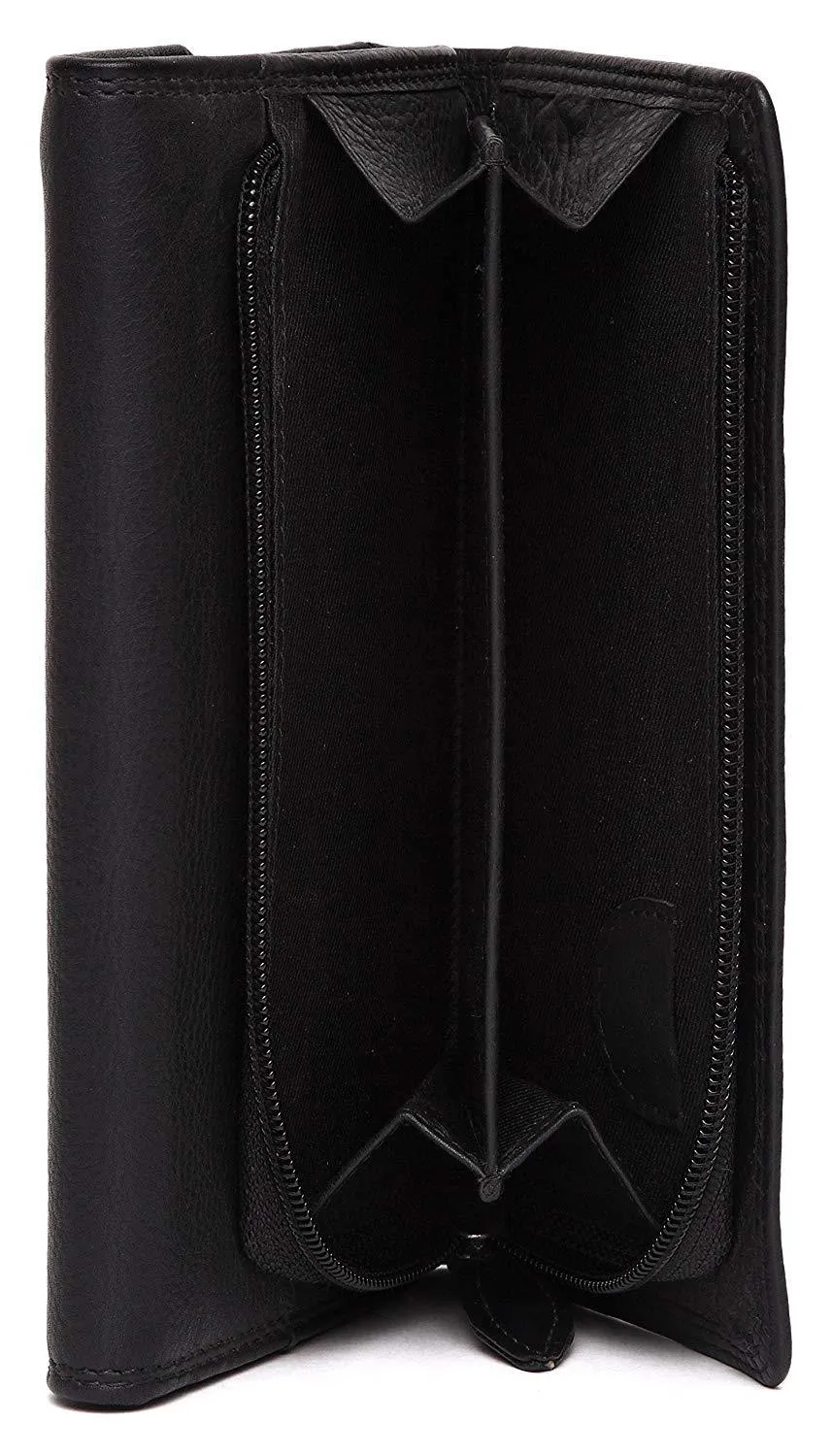WildHorn® Black Genuine Leather Wallets for Women