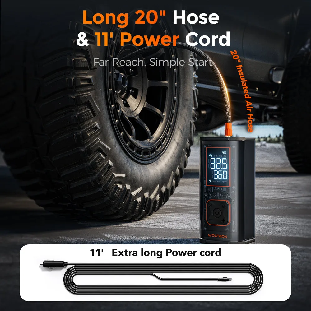 WOLFBOX Portable MegaFlow 24 Pro Tire Inflator