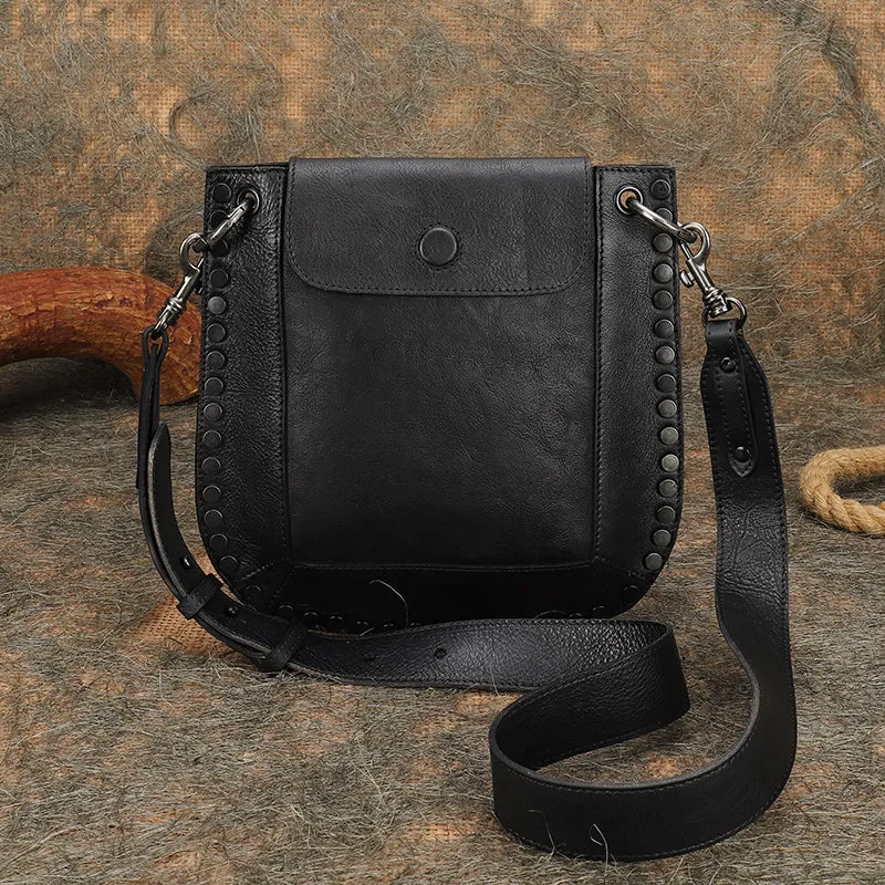 Womens Cowhide Leather Crossbody Purse Side Bags For Women