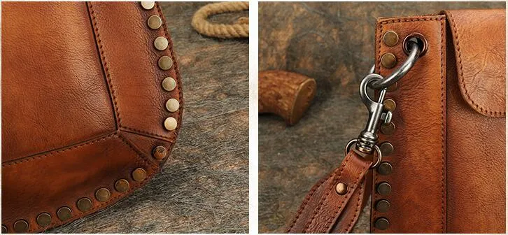 Womens Cowhide Leather Crossbody Purse Side Bags For Women
