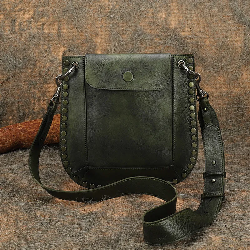 Womens Cowhide Leather Crossbody Purse Side Bags For Women